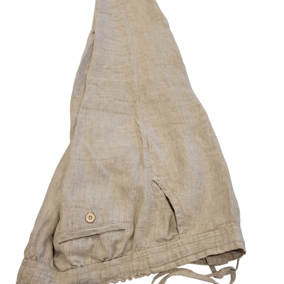 Tommy Bahama 100% Linen Casual Pants Oatmeal S/P - Picture 5 of 9